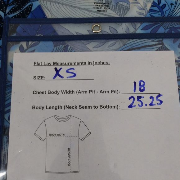 Bon Worth Shirt Womens XS Blue Floral 3/4 Sleeve Blouse - Picture 3 of 5